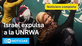 🔴 DW Noticias 28 de octubre Israel prohíbe agencia para refugiados palestinos Noticiero completo [upl. by Eitten]