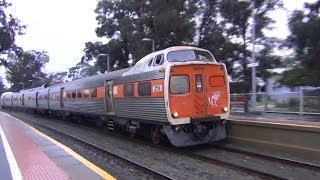 Adelaide bound Jumbos passing Ovingham Railway Station [upl. by Eah]