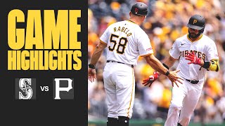 Isiah KinerFalefa Hits First Pirate Homer in Win  Mariners vs Pirates Highlights 81724 [upl. by Kally]