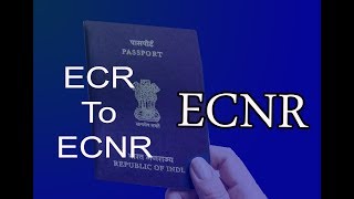 HOW TO CONVERT ECR PASSPORT TO ECNR PASSPORT [upl. by Anoit]