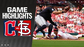 Guardians vs Cardinals Game Highlights 92224  MLB Highlights [upl. by Doomham]