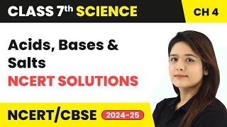 Acids Bases and Salts  NCERT Solutions  Class 7 Science Chapter 4  CBSE 202425 [upl. by Aidaas]