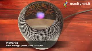 HomePod parla italiano con il trucco e fa il musicologo  macitynetit [upl. by Tnecniv433]