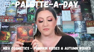 PaletteADay –MBA Cosmetics Pumpkin Kisses amp Autumn Wishes – Full Swatches Look amp Review [upl. by Wixted]