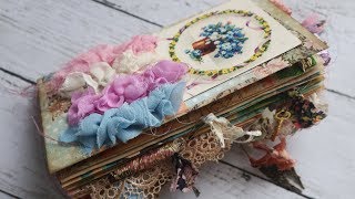 Vintage Floral Junk Journal  NevermoreCreations17 DT Project [upl. by Janeen]