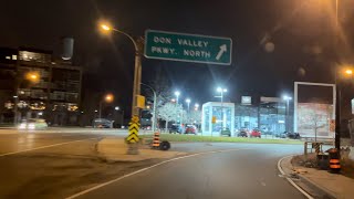 March break Toronto 4K  Night Drive  Driving Downtown Canada🇨🇦🍁🇨🇦🍁🇨🇦 [upl. by Nagear54]