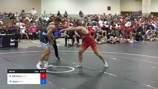 2024 GrecoRoman Senior World Team Trials  Aliaksandr Kikiniou vs Ryan Epps 82 KG Semifinals [upl. by Ahsilahs]