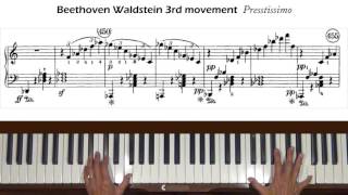 Beethoven Waldstein Sonata 3rd mvt Piano Tutorial Part 4 [upl. by Ingham]