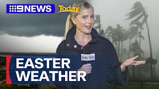 Easter long weekend weather alert  9 News Australia [upl. by Hui]