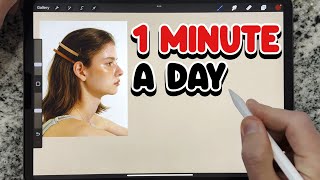 Become a Better Artist in 2024 with ONLY 1 Minute a Day [upl. by Ailadi]