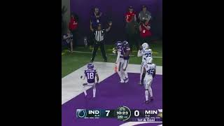 JORDAN ADDISON WITH AN UNBELIEVABLE GRAB TO PUT MINNESOTA ON THE BOARD 😱 📺 NBC shorts [upl. by Allez]