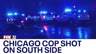 Chicago police officer shot in Chatham sources [upl. by Eneri]