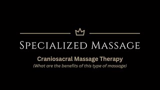 Craniosacral Massage Therapy CST [upl. by Aiasi]