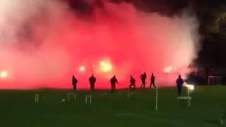 Pyro beim Abschlusstraining Eintracht Braunschweig  Hannover 96 [upl. by Epperson]