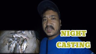 NIGHT CASTING NET FISHING  fishing with chotes [upl. by Wengert]