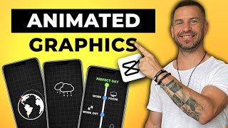 3 AMAZING Graphic Animations For Level UP Your Videos  CapCut Tutorial [upl. by Yemirej]