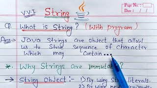 What is String full Explanation  Why String is Immutable in Java [upl. by Aliuqahs145]