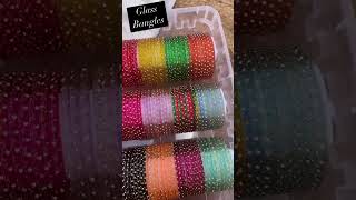 GLASS BANGLES 😍  ALL COLOURS AVAILABLE AT OUR STORE aashirwadbangles ytshorts glassbangles [upl. by Dlawso]