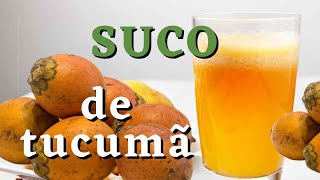 COMO FAZER UM CREMOSO SUCO DE TUCUMÃ 🍠 [upl. by Speroni]