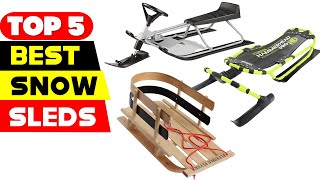 Top 5 Best Snow Sleds Reviews of 2024 [upl. by Atipul]