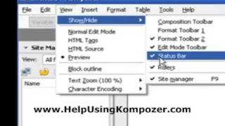 Using Kompozer The Best Free WYSIWYG Editor [upl. by Flemings]