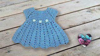 Robe Céleste crochet bébé facile quotLidia Crochet Tricotquot [upl. by Sallie]