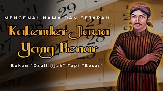 Nama Dan Sejarah 12 Bulan Dalam Kalender Jawa  Belajar Jawa [upl. by Elleynad]