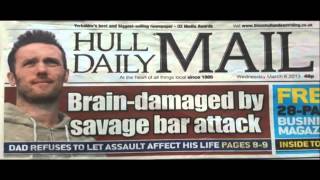 BBC1 Look North brain injury survivor Paul Spence and Headways Luke Griggs May 15 [upl. by Enivid]