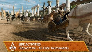 Assassins Creed Origins  Side Activities  All Elite Hippodrome Tournaments [upl. by Montford]