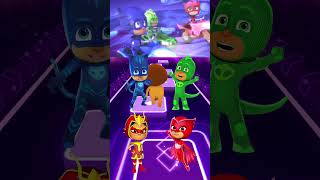 PJ Masks  CatBoy 🆚 Gekko 🆚 Owlette 🆚 Dragon Girl X Dance Song Tiles Hop EDM Rush shorts [upl. by Judye]