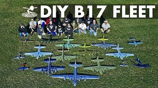 Giant Fleet of DIY B17 Bombers [upl. by Yrokcaz]