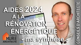 Les aides à la Rénovation énergétique en 2024  Ma Prim Renov  CEE [upl. by Nabru765]