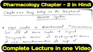 Pharmacology Chapter 2 in Hindi  Complete Video Lecture  D Pharma Second Year [upl. by Dalis]