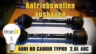 Antriebswelle defekt Geräusche und Ausbau Audi 80 B4 26L ABC Motor [upl. by Munroe]