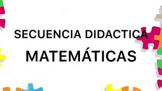 SECUENCIA DIDÁCTICA DE LA MATEMÁTICA  Nivel Inicial [upl. by Lewanna]