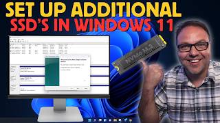 How to Initialize amp Set Up Additional NVMe SSD Windows 11 [upl. by Lambertson]