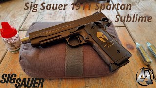 Le plus beau pistolet Co2 que jai testé  Sig Sauer 1911 Spartan 45mm [upl. by Scutt757]