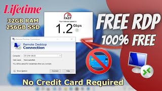 How To create RDP For Lifetime 2024  Create Free RDP Fast Speed RDP [upl. by Nilat236]