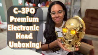 Star Wars  C3PO Premium Electronic Head Unboxing amp Review [upl. by Korey]