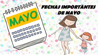 Fechas importantes de MAYO Profe Ángel [upl. by Lenor]