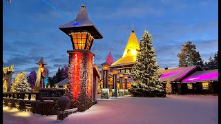 Villaggio di Babbo Natale a Rovaniemi prima di Natale  Lapponia Finlandia Santa Claus Village [upl. by Loma]