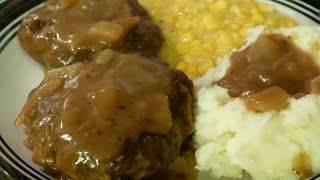 Southern Style Hamburger Steak amp Gravy [upl. by Nairoc]