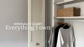 Minimalist Closet Tour  4 seasons [upl. by Andros440]