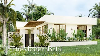 Simple House Design 3Bedroom Small Farmhouse Design  12 x 115 Meters [upl. by Ballinger]