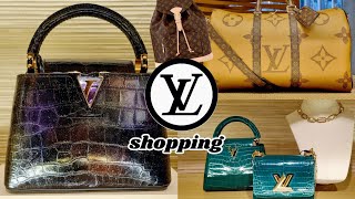 whats NEW at LOUIS VUITTON 🍂fall LV shopping 🍂 LV CROC GALAXY 🍂LV REVERSE MONOGRAM 🍂 LV MONSTOURIS [upl. by Aleit279]