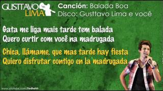 Gusttavo Lima  Balada Boa Letra en EspañolPortugués  YouTubeflv [upl. by Deina]