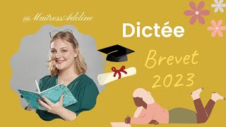 Dictée Brevet 2023 [upl. by Assenaj938]