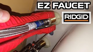 Ridgid Faucet and sink installer tool Demonstration  Easy change faucet tool [upl. by Persian]