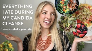 What I ate during my Candida Cleanse  my diet a year later  Candida Overgrowth [upl. by Jdavie845]