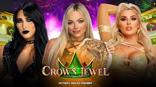 Liv Morgan vs Rhea Ripley vs Tiffany Stratton Full Match WWE Crown Jewel 2024 Highlights [upl. by Geraint292]